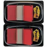   POST-IT Indexfaner 680-1 Rød  25 x 43mm Pakke med 2 stk 